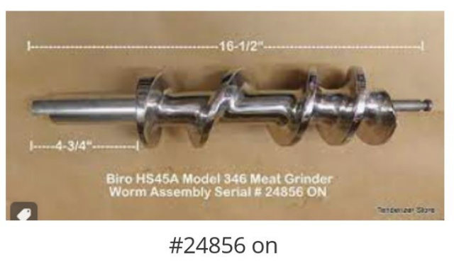 BIRO HS46A #32 WORM ASSEMBLY COMPLETE FOR MODEL 346